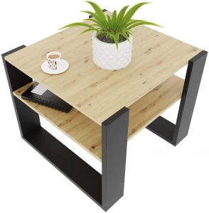 Couchtisch ARTISAN 55x55cm LOFT RETRO Tisch