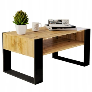Couchtisch WOTAN Eiche 90x50cm RETRO LOFT