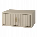 Hängender Nachttisch mit geriffelter Front Kaschmir/Beige Gold