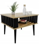LAMELE Couchtisch für das Wohnzimmer Eiche ARTISAN mit Ablageboden