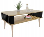 LAMELE Couchtisch für das Wohnzimmer ARTISAN/Schwarz